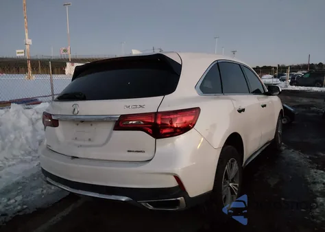 2019 Acura Mdx Standard z USA, uszkodzony, nr VIN 5J8YD4H36KL022519